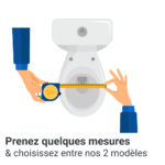 Lunette large WC clipsable PAPADO Blanc Minéral - Fabrication Française